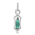 0.76ct Tourmaline Pendants with 0.026tct Diamond set in 18K White Gold