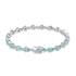 7.159ct Aquamarine Bracelets with 0.427tct Diamond set in 18K White Gold