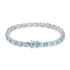 10.95ct Aquamarine Bracelets with 0.357tct Diamond set in 18K White Gold
