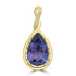 9.14ct Tanzanite Pendants with 0.044tct Diamond set in 14K Yellow Gold