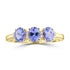 1.05ct Tanzanite Rings with 0.032tct Diamond set in 18K Yellow Gold