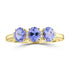 1.05ct Tanzanite Rings with 0.032tct Diamond set in 18K Yellow Gold