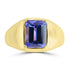 3.2ct Tanzanite Rings with tct  set in 18K Yellow Gold