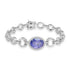 7.16ct Tanzanite Bracelets with 1.05tct Diamond set in 18K White Gold
