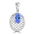1.96ct Tanzanite Pendants with 0.133tct Diamond set in 18K White Gold
