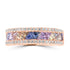 1.24ct Sapphire Rings with 0.276tct Diamond set in 18K Rose Gold