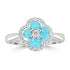 0.6ct Paraiba Rings with 0.172tct Diamond set in Platinum 950