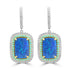 9.87ct Opal Earrings with 1.482tct Diamond set in 18K Two Tone Gold