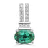 0.59ct Tourmaline Pendants with 0.054tct Diamond set in 18K White Gold