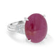 8.27ct Star Ruby Ring with 0.11tct Diamonds set in Platinum