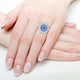 10.6ct Star Sapphire Ring with 0.95tct Diamonds set in Platinum