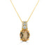 3.21ct Tourmaline Pendant with 0.14tct Diamonds set in 14K Yellow Gold
