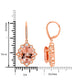 14.51tct Morganite Earring with 0.99tct Diamonds set in 14K Rose Gold