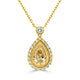 1.01ct Fancy Necklace with 0.37tct Diamonds set in 18K White Gold