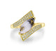 1.91ct Gold Quartz Ring with 0.19tct Diamonds set in 14K Yellow Gold