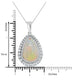 10.66ct Opal Pendant with 1.55tct Diamonds set in 14K White Gold