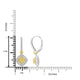 0.46Tct Yellow Diamond Earrings With 0.68Tct Diamond Accents Set In 18K Two Tone Gold