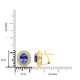 4.63 Tanzanite Earrings with 1.02tct Diamond set in 14K Yellow Gold