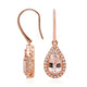 3.10ct Morganite Pendant With 0.40tct Diamonds Set In 14kt Rose Gold