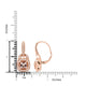 2.76ct Morganite Earrings With 0.62tct Diamonds Set In 14kt Rose Gold