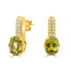 4.48ct Sphene Earring with 0.18ct Diamonds set in 14K Yellow Gold