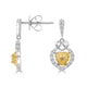 0.36ct Diamond Earring with 0.83ct Diamonds set in 18K Two Tone