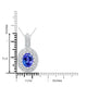 5.09ct Tanzanite Pendant with 0.87tct Diamonds set in 14K White Gold