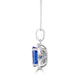 2.61Ct Tanzanite Pendant With 0.15Tct Diamonds Set In 14K White Gold