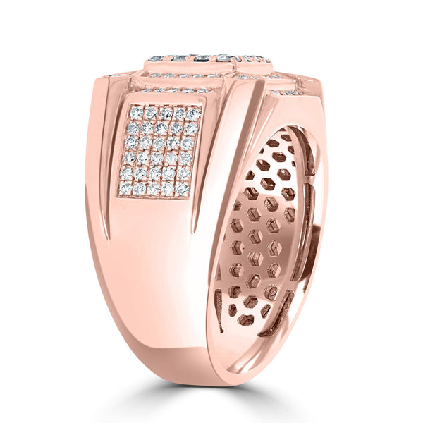 0.84ct Pink Diamond Ring with 0.3ct Diamonds set in 14K Rose Gold