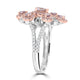 0.94tct Pink Diamond Rings with 0.89tct Diamond set in 14K Two Tone Gold