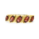 1.15tct Red Garnet Rings in 14K Yellow Gold