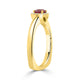 0.52Ct Ruby Ring With 0.09Tct Diamonds Set In 14K Yellow Gold