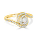 1.61ct Sapphire Rings with 0.27tct diamonds set in 14KT yellow gold