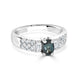 0.56ct Alexandrite Rings With 0.46tct Diamonds Set In Platinum 900 Platinum