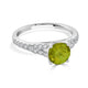 1.46ct Sphene ring with 0.33tct diamonds set in 14K white gold