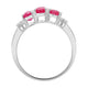 1.82tct Ruby Ring With 0.06tct Diamonds Set In 14kt White Gold