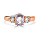 1.56ct Sapphire Rings with 0.19tct diamonds set in 14KT rose gold