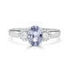 1.16ct Sapphire Rings with 0.18tct diamonds set in 18KT white gold