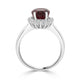 3.04ct Tourmaline Rings with 0.22tct Diamond set in 14K White Gold