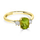 1.72ct Sphene ring with 0.20tct diamonds set in 14K yellow gold