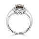 1.96ct Sapphire Rings with 0.40tct diamonds set in 14KT white gold