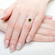1.75Ct Demantoid Garnet Ring With 0.63Tct Diamonds In 14K White Gold