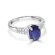 2.45ct Sapphire Ring with 0.30tct Diamonds set in Platinum 950