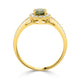 1 Demantoid Garnet Rings with 0.33tct Diamond set in 14K Yellow Gold