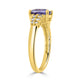 1.78ct Sapphire Rings  with 0.22tct diamonds set in 14KT yellow gold