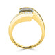 2.45 Unheated Sapphire Rings with 0.2tct Diamond set in 14K Yellow Gold