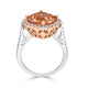 5.24Ct Morganite Ring With 0.68Tct Diamonds In 14K Two Tone Gold