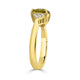 1.97ct Sphene ring with 0.17tct diamonds set in 14K yellow gold