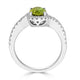 1.46ct Sphene ring with 0.39tct diamonds set in 14K white gold