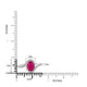 2.23ct Ruby with 0.42tct diamonds set in 14K white gold